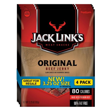 Jack Link S Original Beef Jerky (3.25 Oz.  4 Ct.) Wholesale  Cheap  Discount  Bulk (1 - Pack)