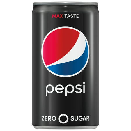 Pepsi Zero Sugar Soda 7.5oz Mini Cans (Quantity of 24)