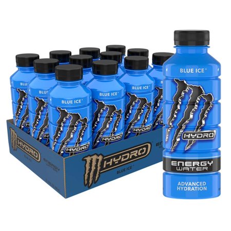 Monster Energy Hydro Water  Blue Ice  20 Fl Oz (Pack of 12)