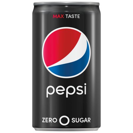 Pepsi Zero Sugar Soda 7.5oz Mini Cans  Quantity of 18