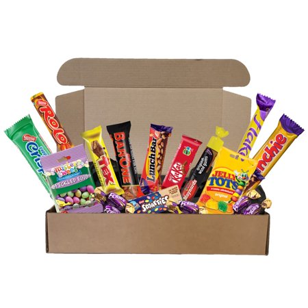 Variety Snack Box (18 Count) South Africa’s Favorite Assortment of Chocolates and Candy by BlackSherbet. Gift for Adults  Snacks Variety Pack for Ad