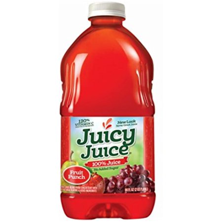 Juicy Juice Fruit Punch 100% Juice No Added Sugar 64 Oz