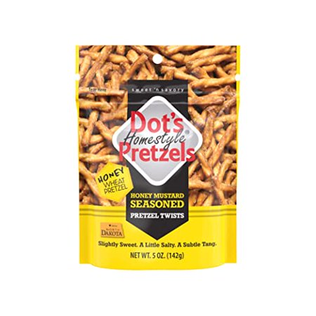 Dot S Homestyle Pretzels 5 Ounce Snack Size Individual Packs Seasoned Pretzel Twists (Honey Mustard  5 Ounce (Pack of 1))