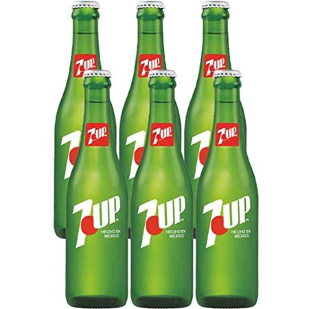 7Up  Made in Mexico  12 Oz Glass Bottle (Pack of 6  Total of 72 Fl Oz)