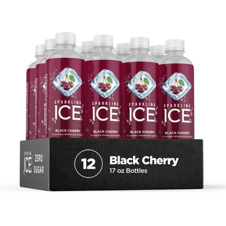 Sparkling Ice  Black Cherry Sparkling Water 17 Fl Oz Bottles Quantity of 12