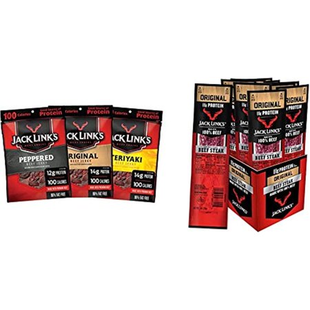Jack Link’S Beef Jerky Variety Pack & Premium Cuts Beef Steak  Original  1-Ounce (Pack of 12)