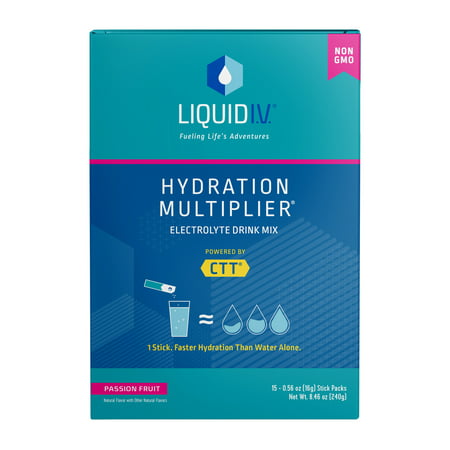 Liquid I.V. Hydration Multiplier Electrolyte Drink Mix, Passion Fruit, 15 Ct | CVS