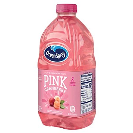Ocean Spray Pink Cranberry Juice Drink  64 Ounce Bottle