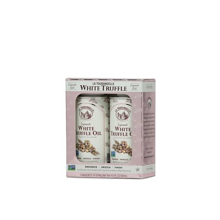 La Tourangelle White Truffle Oil  Complex Gourmet Earthy Flavor for Drizzling Over Pasta  Popcorn  Vegetables  Potatoes  Soup and More  Gift Set  8.45