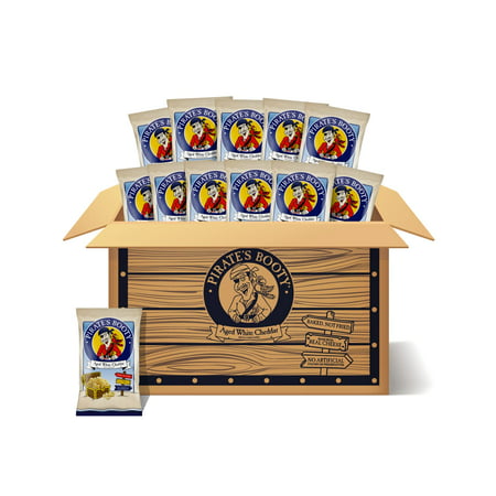 Pirate S Booty Aged White Cheddar Cheese Puffs  Gluten Free  Healthy Kids Snacks  Back to School Snacks  1oz Individual Size Snack Bags (12 Count)