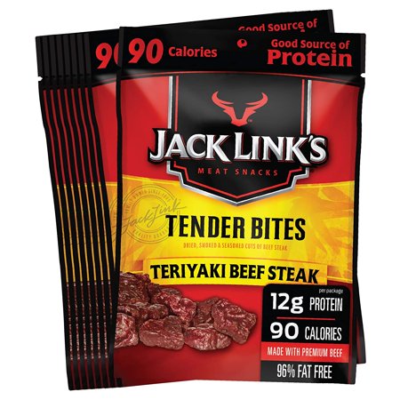 Jack Link S Premium Cuts Beef Steak Tender Bites  Teriyaki  1.25 Ounce (Pack of 10)