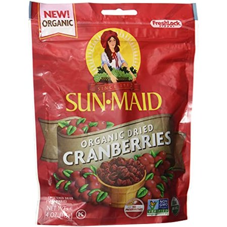 Sun-Maid Organic Cranberries  4 Oz (Us)