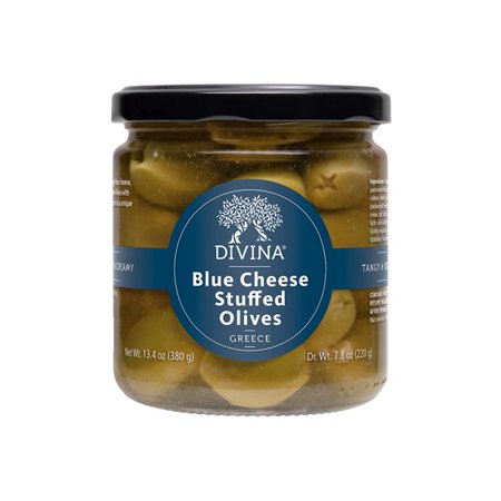 Divina Olives Stuffed with Blue Cheese 13.4 Oz Pack of 3