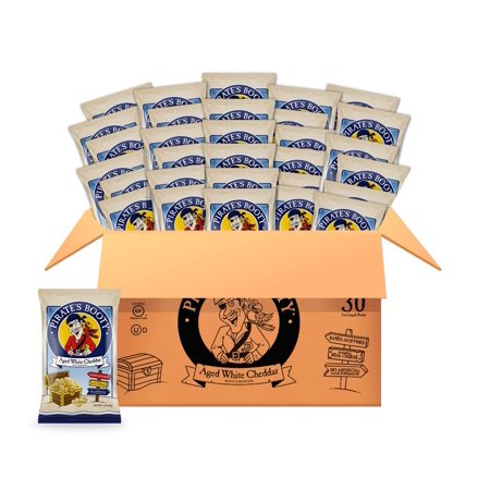 Pirate S Booty Aged White Cheddar Cheese Puffs  Gluten Free  Healthy Kids Snacks  Back to School Snacks  1oz Individual Size Snack Bags (30 Count)