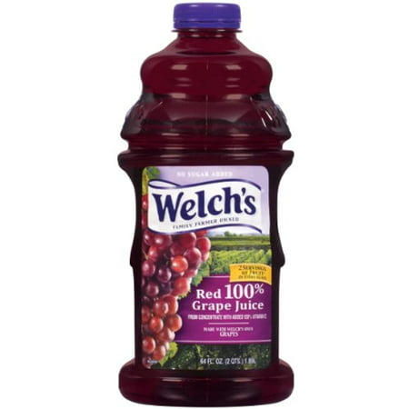 Welchs 100% Red Grape Juice  64 Fl Oz (2 Qts) 1.89 Lt