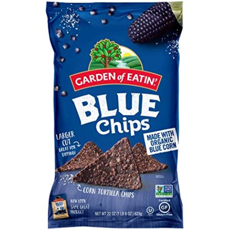 Garden of Eatin Tortilla Chips  Blue Corn  Sea Salt  22 Ounce (Pack of 10) - Packaging May Vary