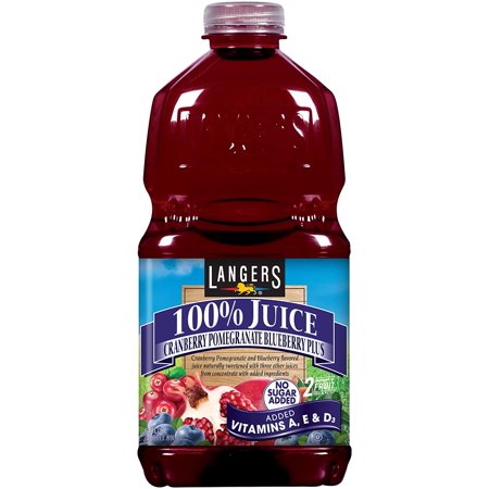 Langers Juice  Cranberry Pomegranate Blueberry Plus  64 Oz (Pack of 8)