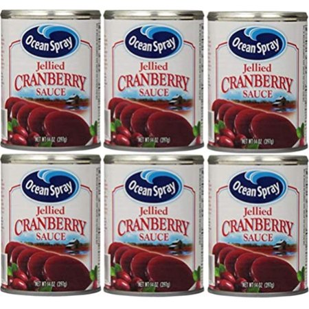 Ocean Spray  Jellied Cranberry Sauce  14Oz Can (Pack of 6)