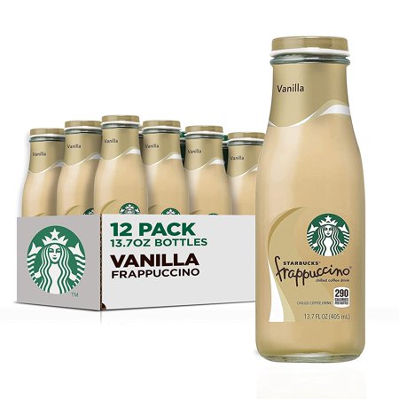 Starbucks Frappuccino Coffee Drink  Vanilla  13.7 Fl Oz Bottles (12 Pack)