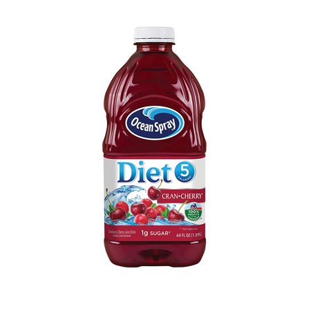 Ocean Spray Diet Cran-Cherry Juice Drink  64 Ounce Bottles (Pack of 8)