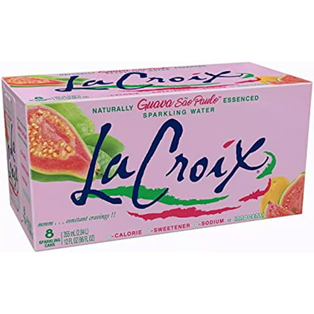 La Croix Flavored Sparkling Water | Guava - Sao Paolo | Summer 2021 Flavor  Naturally Essenced  12 Fl Oz Cans | Pack of 8