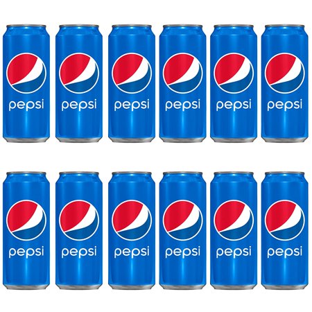 Pepsi Soda  16 Fl. Oz. Can - Case of 12