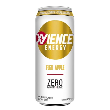 XYIENCE Energy Drink | Fuji Apple | Sugar Free | Zero Calories | Natural Flavors | Vitamin Fortified | 16 Fl Oz (Pack of 12)