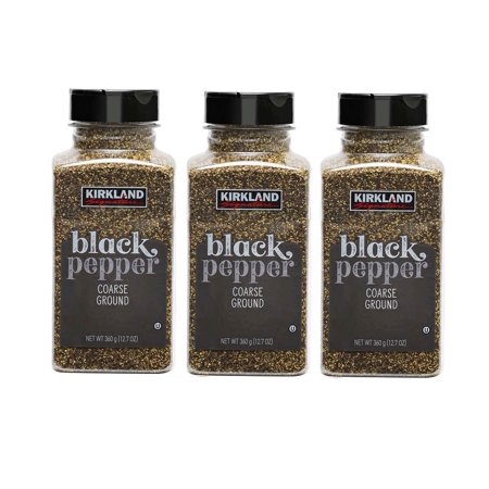 Kirkland Signature Coarse Ground Black Pepper  12.7 Oz 3PK