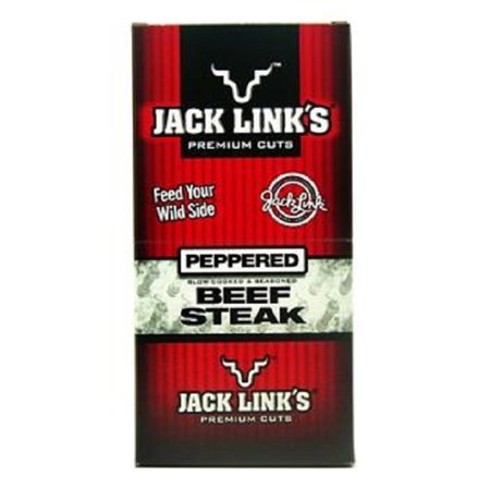Jack Link Beef Steak  Peppered  Count 12 (1 Oz) - Jerkys / Grab Varieties & Flavors