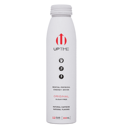 Uptime Mental-Physical Energy Drink Original Sugar Free  12 Fl Oz [Pack of 12]