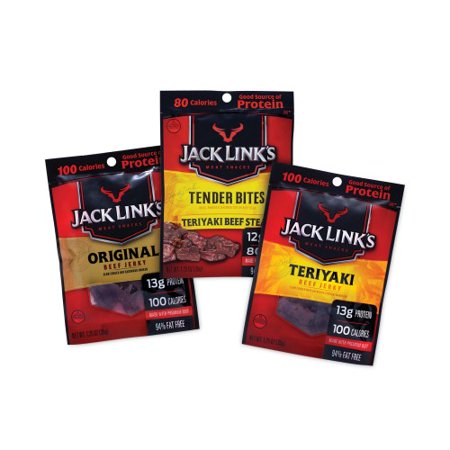New Jack Links Beef Jerky Variety Pack 1.5 Oz  9/Box  Delivered in 1-4 Business Days Each