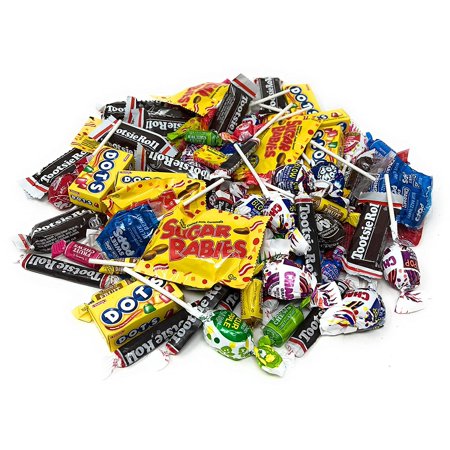 Carnival Candy Assortment - 3 Lbs - Tootsie Rolls  Lollipops  Fruit Chews  Sugar Babies and Daddys  Bubble Gum and Dots - Fruity and Chocolatey Bulk P