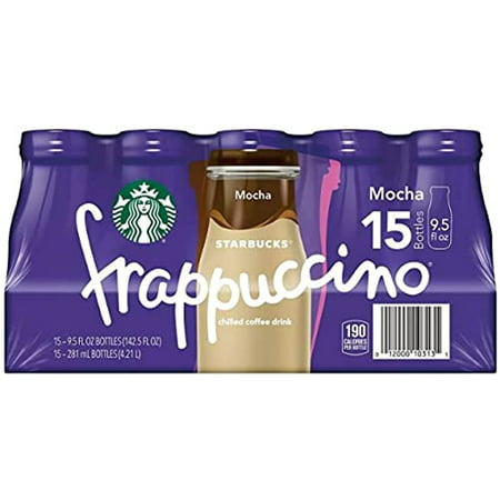 Starbucks Frappuccino Coffee Drink  Mocha (9.5 Oz.  15 Pk.)  142.5 Fl Oz