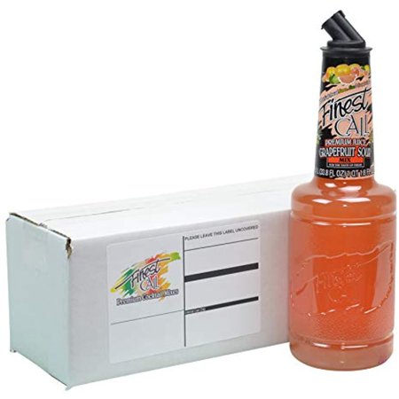 Finest Call Premium Juice Grapefruit Sour Drink Mix  1 Liter Bottle (33.8 Fl Oz)  Individually Boxed