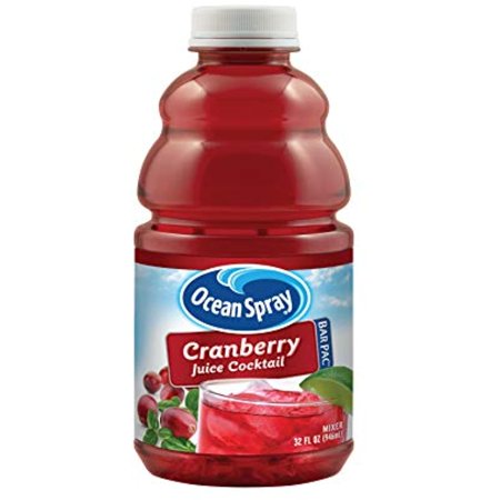 Ocean Spray Cranberry Juice Cocktail Mixer Bottle  32-Ounce Bottles (Pack of 12)