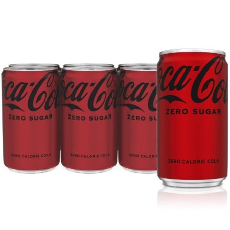 Coca-Cola Zero Sugar Soda 7.5oz Mini Cans  Quantity 24