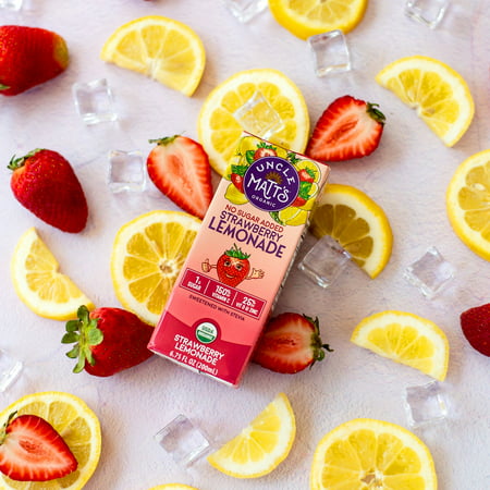 No Sugar Added Strawberry Lemonade Juice Boxes (6.75oz Pack of 32)