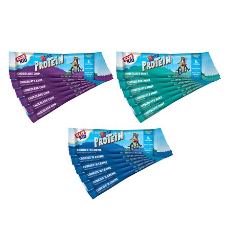 Clif Kid ZBAR - Protein Granola Bars – Variety Pack - Gluten Free - Non-GMO - Lunch Box Snacks (1.27 Ounce Energy Bars  18 Count)