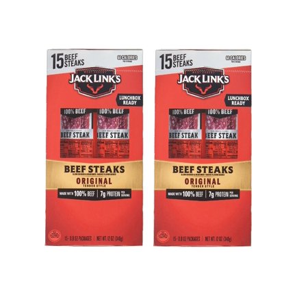 Jack Link’s Original Tender Style Beef Steak (15 Ct.) 2PK