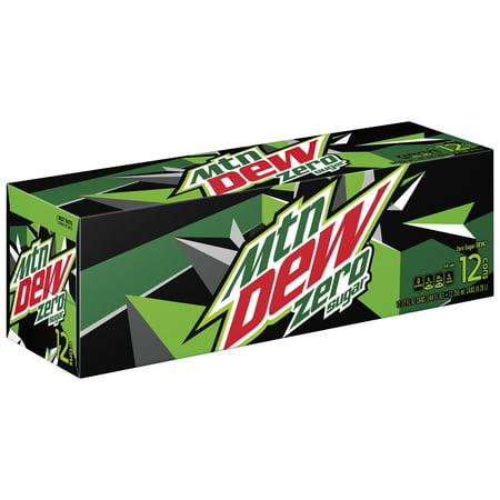 Mountain Dew Zero Sugar Citrus Soda Pop  12 Fl Oz  12 Pack Cans