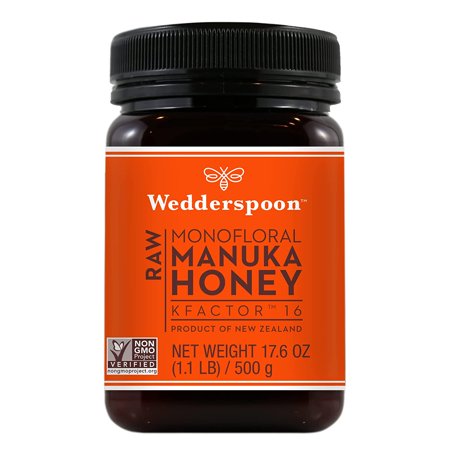 Wedderspoon Raw Premium Manuka Honey  KFactor 16  17.6 Oz  Genuine New Zealand Honey  Traceable from Our Hives to Your Home