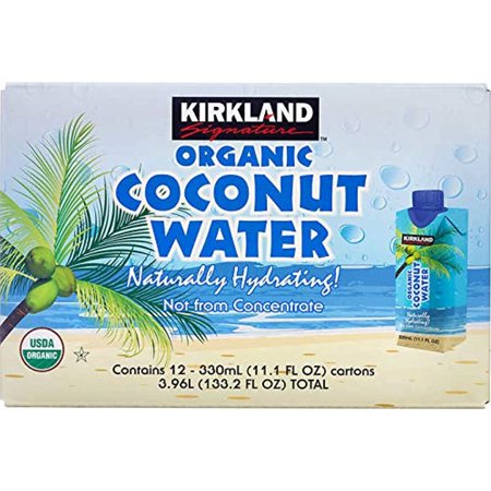 Kirkland Signature Organic Coconut Water Beverage Cartons: 12-Count (11.1 Fl Oz.)