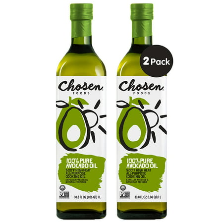 Chosen Foods 100% Pure Avocado Oil  Keto and Paleo Diet Friendly  Kosher Oil for Baking  High-Heat Cooking  Frying  Homemade Sauces  Dressings and Mar