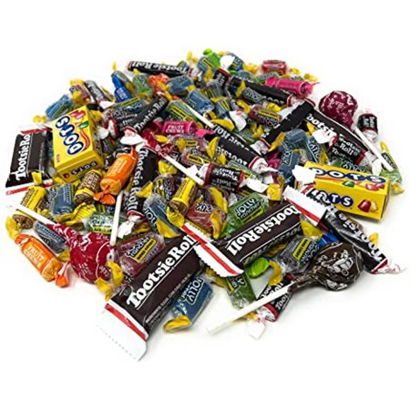 Assorted Bulk American Candy 2 Lb Jolly Rancher Hard Candy Mix and Tootsie Rolls Juniors Tootsie Snack Bars Tootsie Mini Dots Tootsie Pops Fruit Rolls