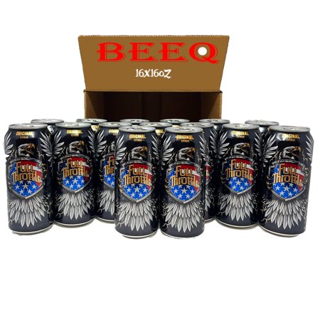 BEEQliser Full Throttle Energy Drink Original Citrus  16 Fl Oz Can Pack of (16)