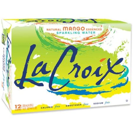 La Croix Sparkling Water  Mango  12 Oz Can (Pack of 12)