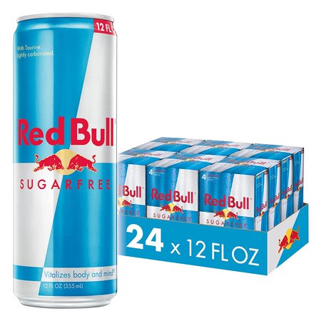 Red Bull Energy Drink  Sugar Free 12 Fl Oz (Pack of 24)