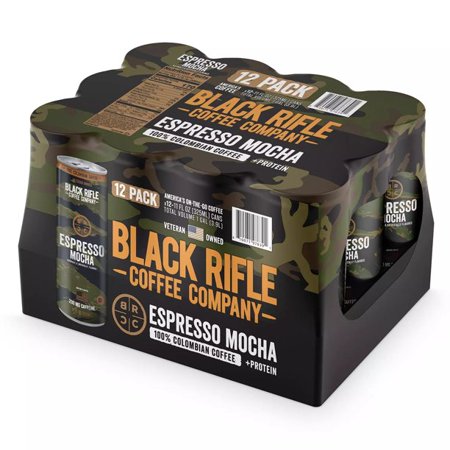 Black Rifle Coffee Company Espresso Mocha  11 Fluid Ounce (Pack of 12)