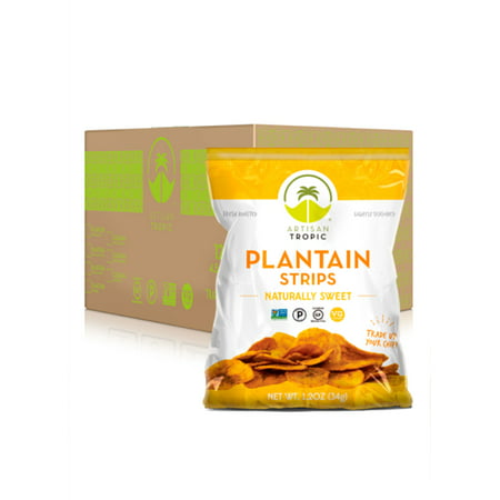 Artisan Tropic  Naturally Sweet Plantain Chips  1.2 Oz  16 Pack