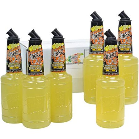 Finest Call Premium Juice Citrus Sour Drink Mix  Ready to Use  1 Liter Bottle (33.8 Fl Oz)  Pack of 6